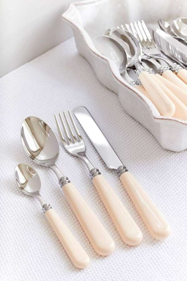 ชุดช้อนส้อมด้ามไม้ - ชุดช้อนส้อมสแตนเลสด้ามจับไม้