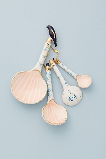 ช้อนตวงเปลือกหอย - ชุดช้อนตวงสแตนเลสรูปเปลือกหอย